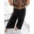 Women's Belted Long Pants (S/M ONE SIZE) ITALIAN FASHION IMPGM232378