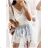 Women's Long Chiffon Short Sleeve Dress (S/M ONE SIZE) ITALIAN FASHION IMWGM23456