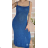 Long summer dress with straps for women (S/M ONE SIZE) ITALIAN FASHION IMPGM233085