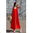 Long summer dress with straps for women (S/M ONE SIZE) ITALIAN FASHION IMD23239