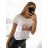T-shirt short sleeve women (UNI S-M) ITALIAN FASHION IMM20330 S/M white